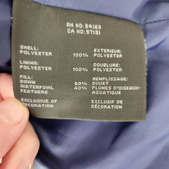 Andrew Marc New York Womens Quilted Puffer Parka Jacket XS Blue Down Insulated - Picture 4 of 5